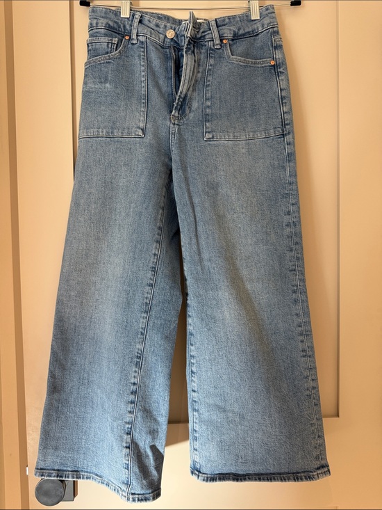 PAIGE Denim - Paige Anessa High-Rise Crop Wide Leg Jeans, 27P